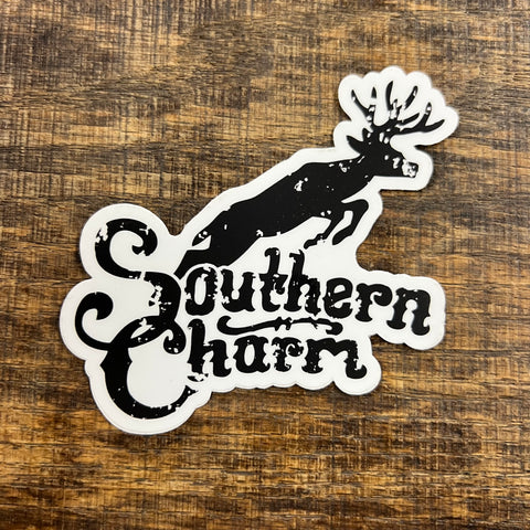 Southern Charm "Deer" Sticker - Black and White