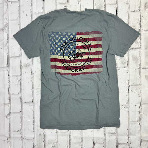 Southern Charm "Original Flag" Short Sleeve T-shirt - Blue