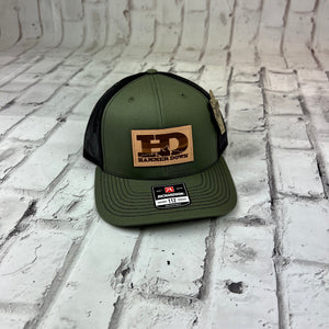 Hammer Down "HD MTN" Hat - Loden and Black with Leather Patch