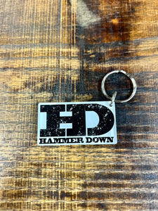 Hammer Down "Original" Keychain - Black and Blue