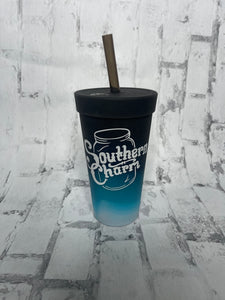Southern Charm "Original" Water Bottle - Black to Blue