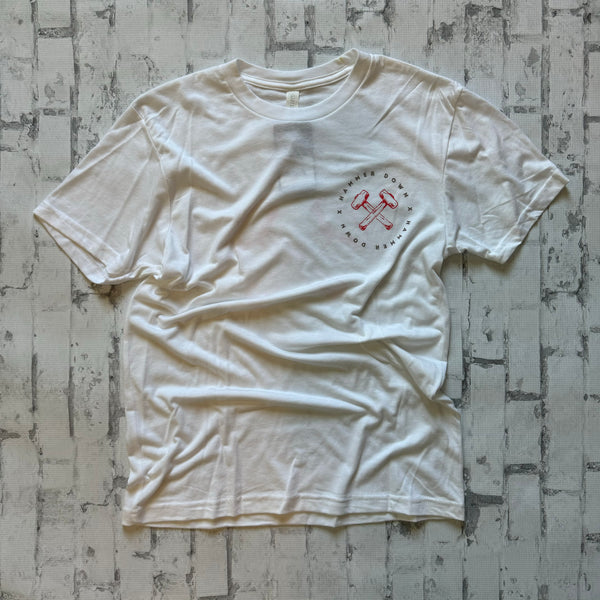 Hammer Down “Hammer Circle" Short Sleeve T-shirt - White
