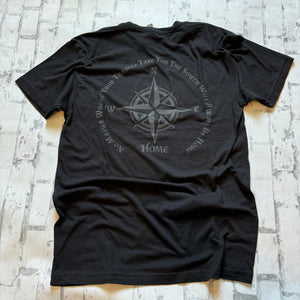 Southern Charm “Home Compass" Short Sleeve T-shirt - Black