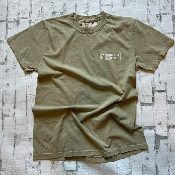 Southern Charm “Tight Lines" Short Sleeve T-shirt - Sage