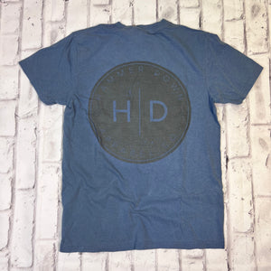 Hammer Down "Company Stamp" Short Sleeve T-shirt - Washed Denim
