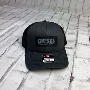 Hammer Down "Diesel" Hat - Charcoal and Black with Leather Patch