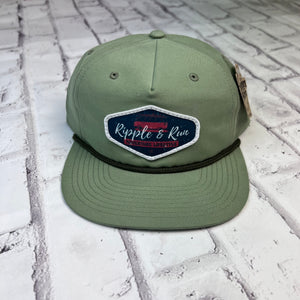 Ripple and Run "Adventure Lifestyle" Hat - Sage with Black Rope