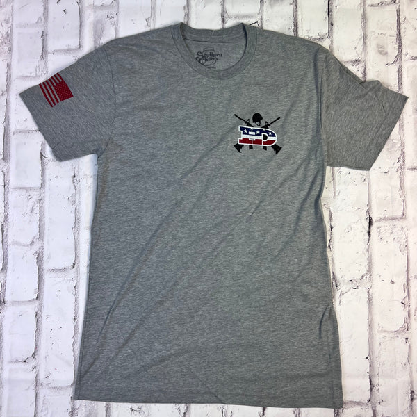 Hammer Down "Military" Short Sleeve T-shirt - Heather Grey