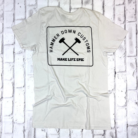Hammer Down "Epic Squad" Short Sleeve T-shirt - Natural