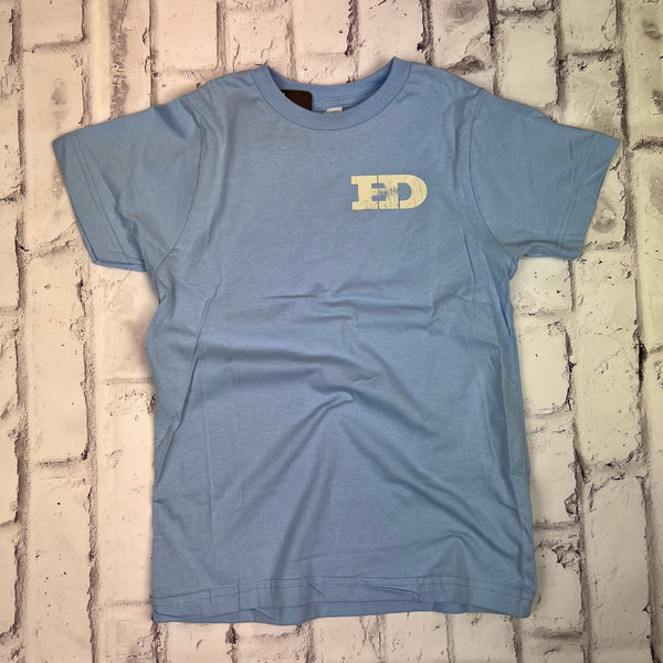 KIDS Hammer Down "Field Camo Pointer" Short Sleeve T-shirt - Light Blue