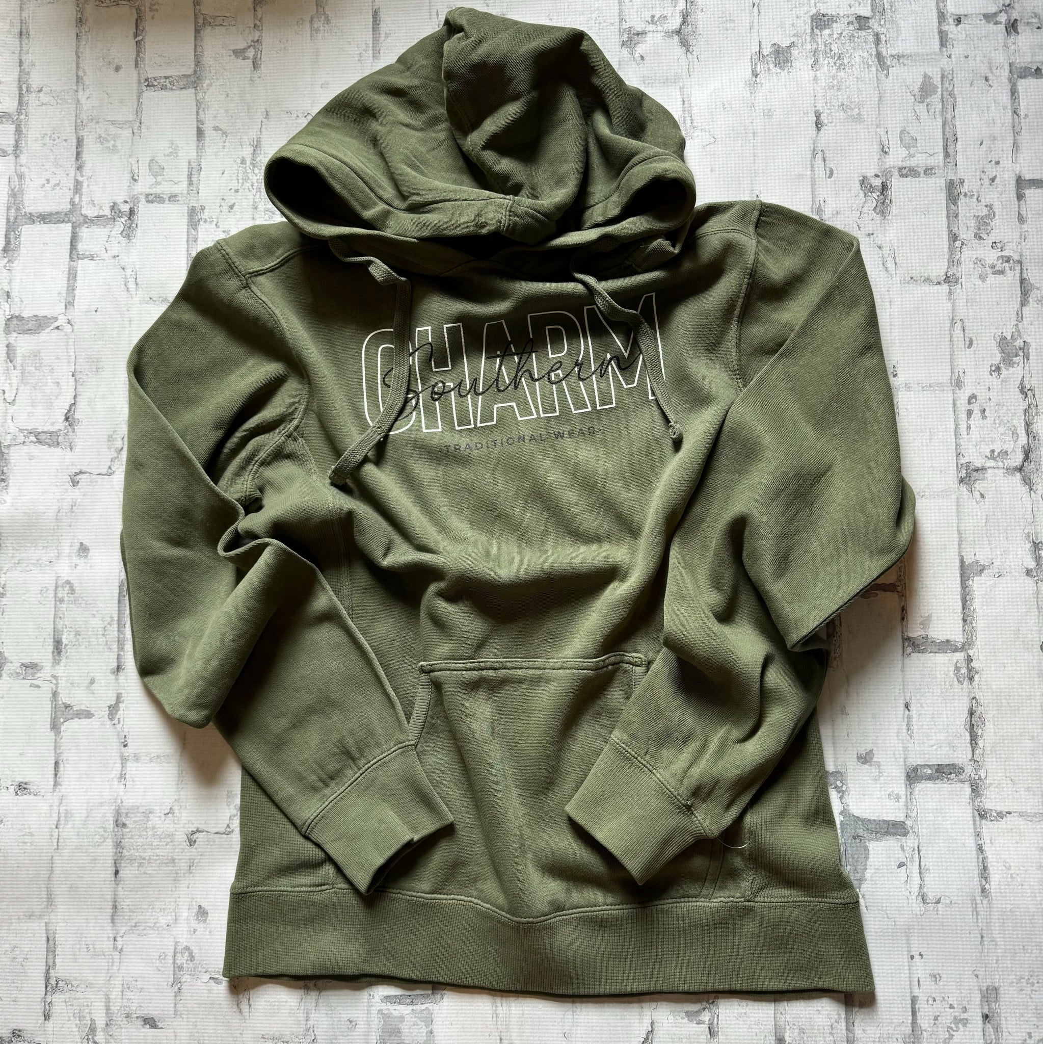 Southern Charm "Font" Hoodie - Green