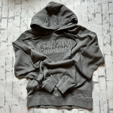 Southern Charm "Font" Hoodie - Grey