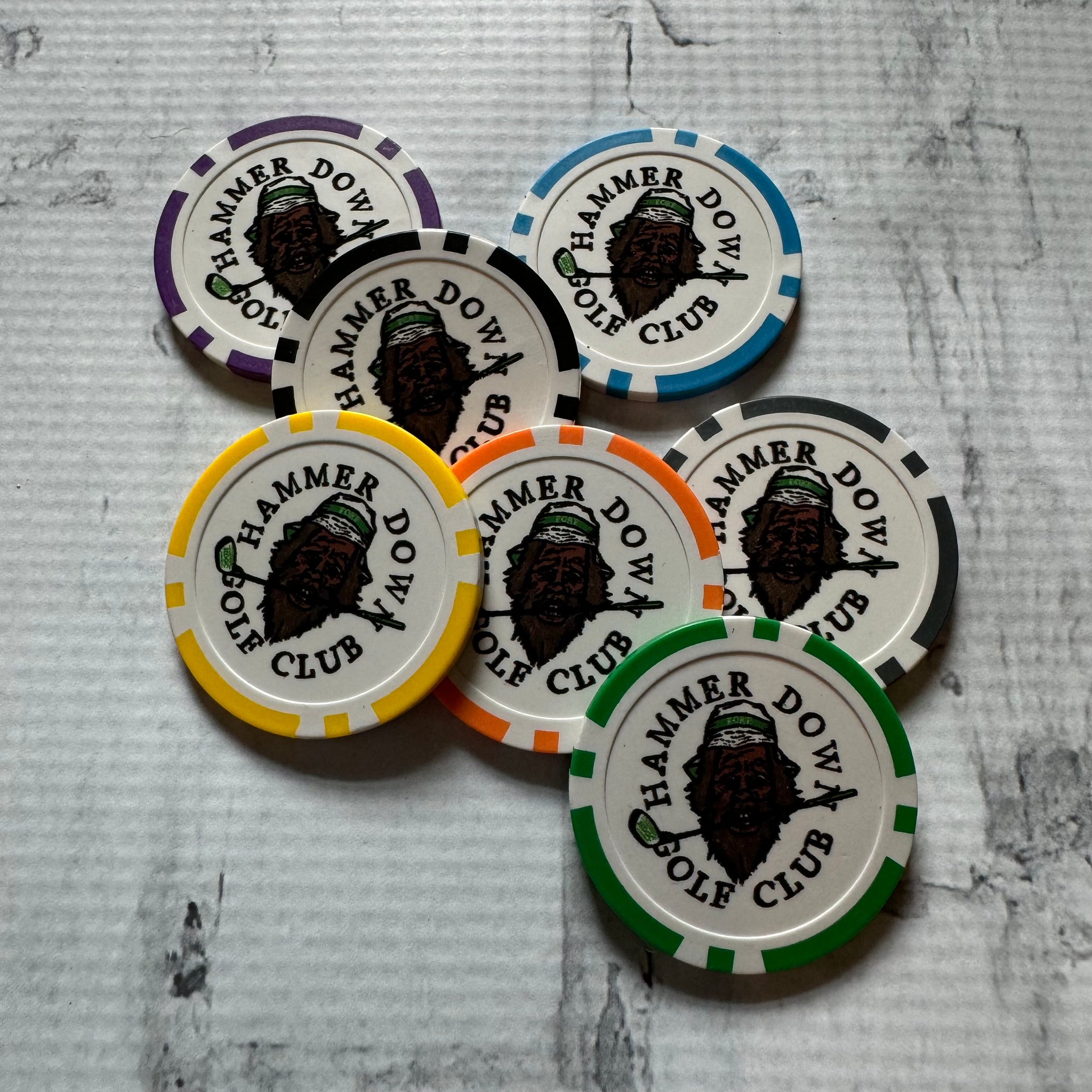 Hammer Down Golf Club "HD Golf Club" Chip - Multicolor