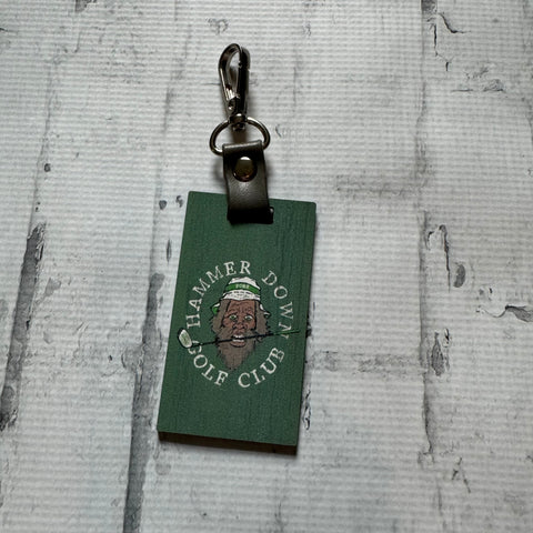 Hammer Down Golf Club "HD Golf Club" Keychain - Green