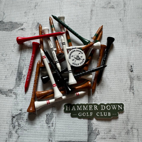 Hammer Down Golf Club "HD Golf Club" Golf Tees Assortment - Multicolor