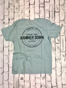 Hammer Down "HD Circle Stamp 23" Short Sleeve T-shirt - Seaside - Southern Charm "Shop The Charm"