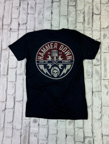Hammer Down "Gear Head USA" Short Sleeve T-shirt - Black - Southern Charm "Shop The Charm"