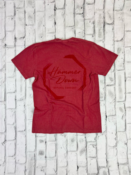 Hammer Down "Paint Octagon" Short Sleeve T-shirt - Red - Southern Charm "Shop The Charm"