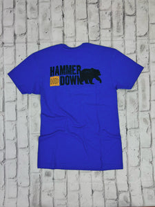 Hammer Down "Stacked HD Bear" Short Sleeve T-shirt - Royal Blue - Southern Charm "Shop The Charm"