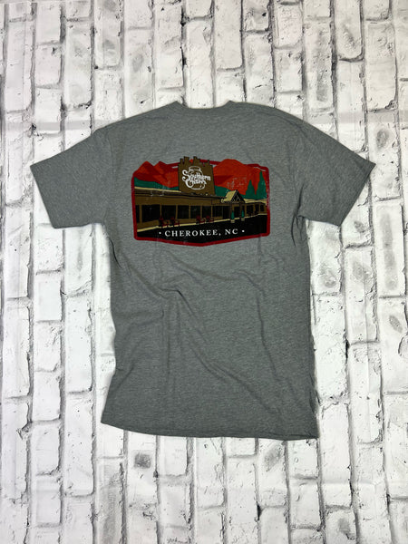 Southern Charm "Store Front" Short Sleeve T-shirt - Heather Gray - Southern Charm "Shop The Charm"
