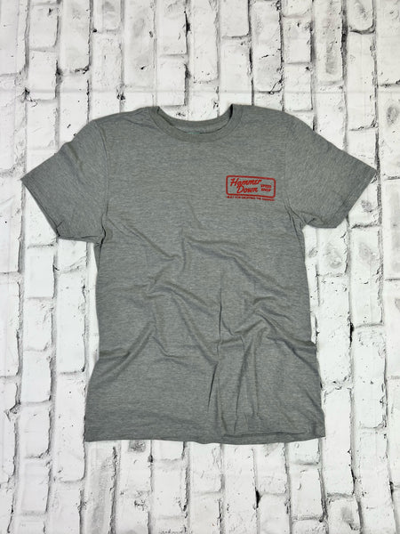 Hammer Down "Speed Shop" Short Sleeve T-shirt - Pewter - Southern Charm "Shop The Charm"