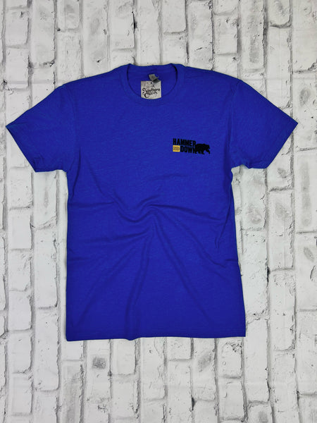 Hammer Down "Stacked HD Bear" Short Sleeve T-shirt - Royal Blue - Southern Charm "Shop The Charm"