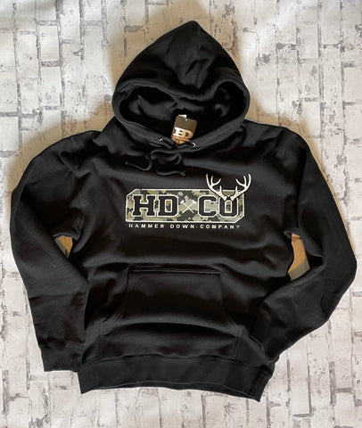 Hammer Down "HDCO Antler Field Camo" Hoodie - Black - Southern Charm "Shop The Charm"