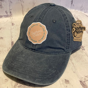Southern Charm "Mtn Lake Beach" Hat - Denim Blue with Woven Patch - Southern Charm "Shop The Charm"