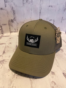 Hammer Down "HDAntlerDTH" Trucker Hat - Loden with Woven Patch - Southern Charm "Shop The Charm"